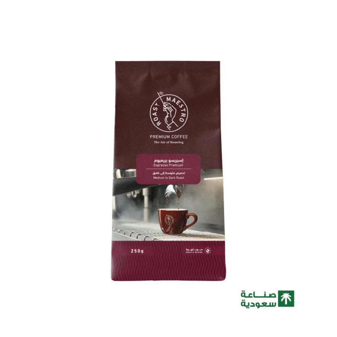 Roast Maestro Espresso Coffee Beans Premium Blend - 250g