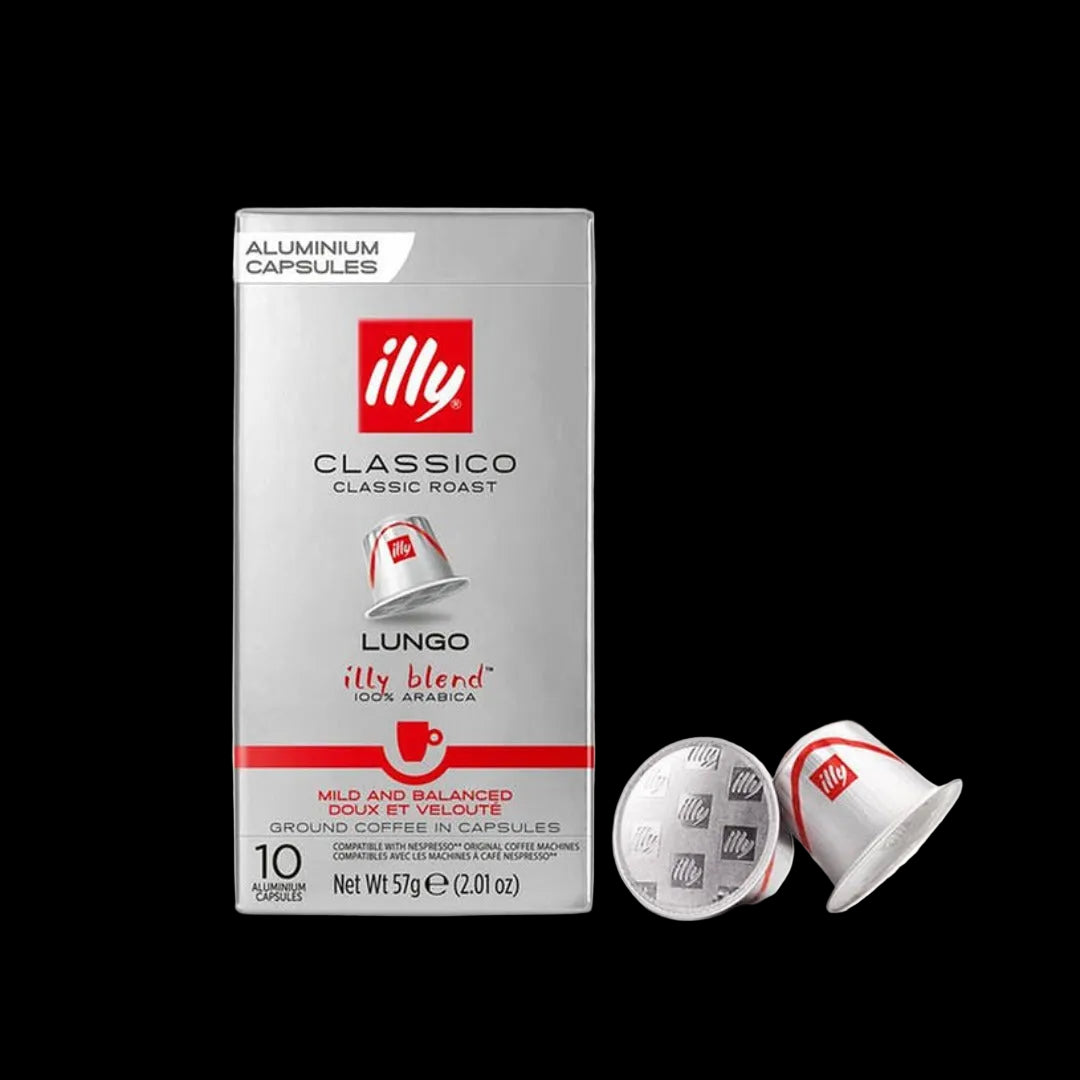 ILLY Lungo Classico Classic Roast - 10 Aluminum Capsules
