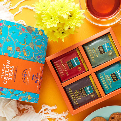 Dilmah Finest Ceylon Teas Variety Gift Pack-4×10 Individually Wrapped Tea Bags