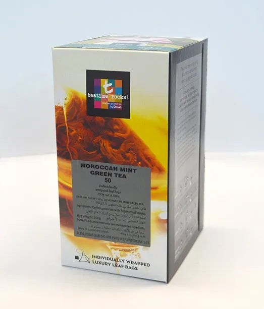 Dilmah t-Series Moroccan Mint Green Tea 50 teabags (per pack