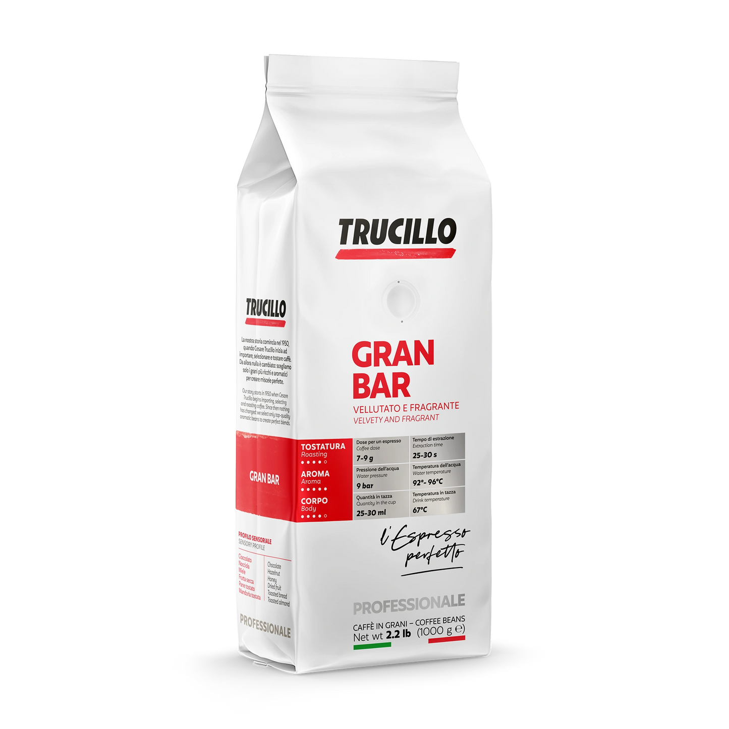 Caffè Trucillo Gran Bar Coffee Beans 80% Arabica 20% Robusta