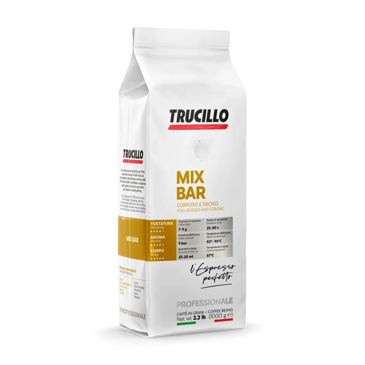 Caffè Trucillo Mix Bar Espresso Coffee Beans – 50% Arabica 50% Robusta