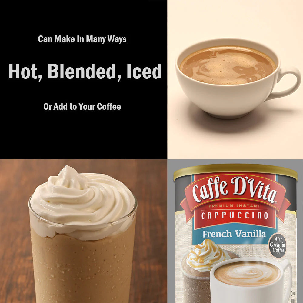 Caffe D’Vita French Vanilla Cappuccino Mix 1lb