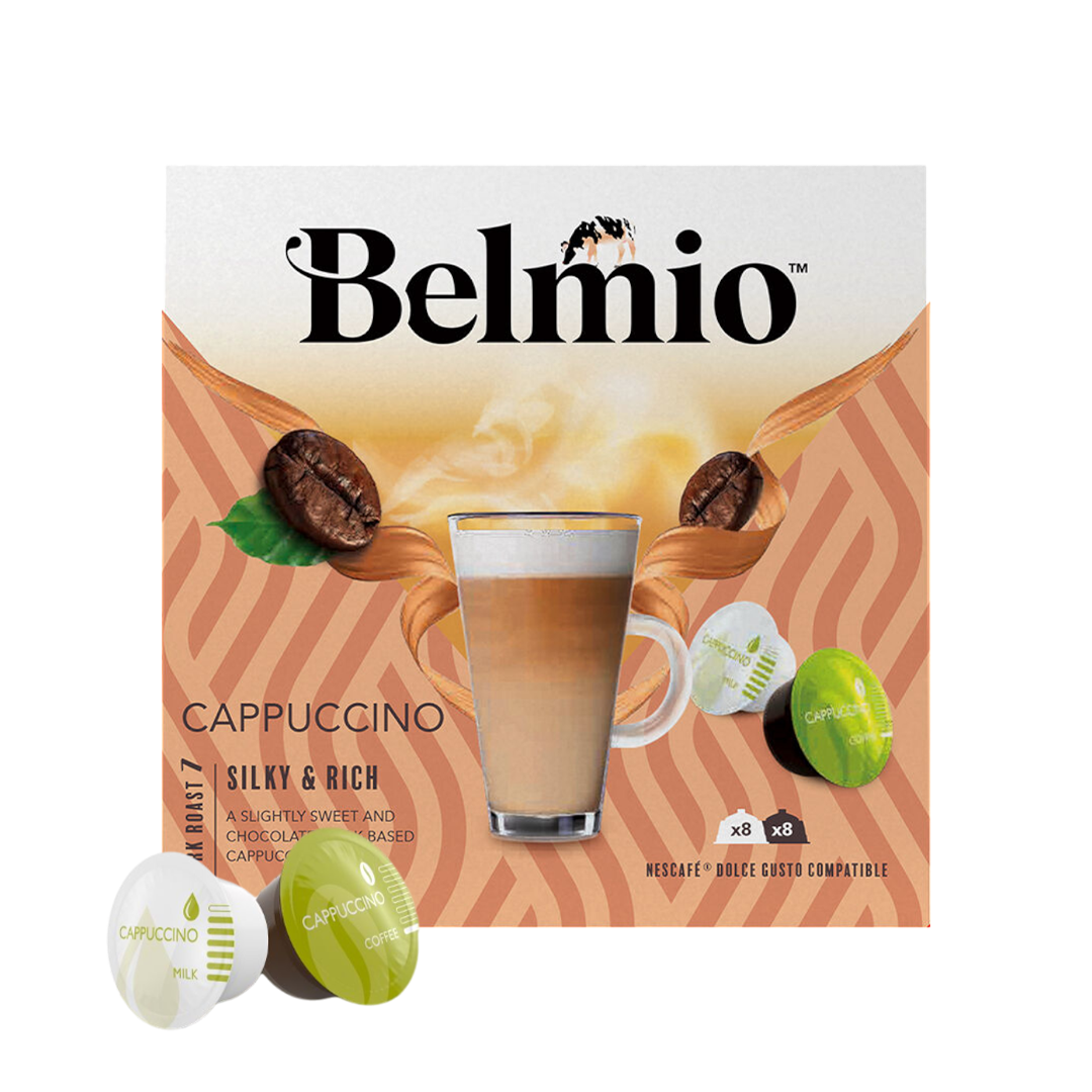 Belmio Cappuccino for Dolce Gusto - 16 Aluminum Capsules