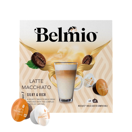 Belmio Latte Macchiato for Dolce Gusto - 16 Aluminum Capsules