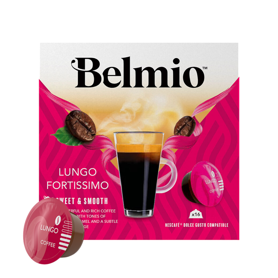 Belmio Dolce Gusto Lungo Fortissimo (intensity 8) - 16 Aluminum Capsules