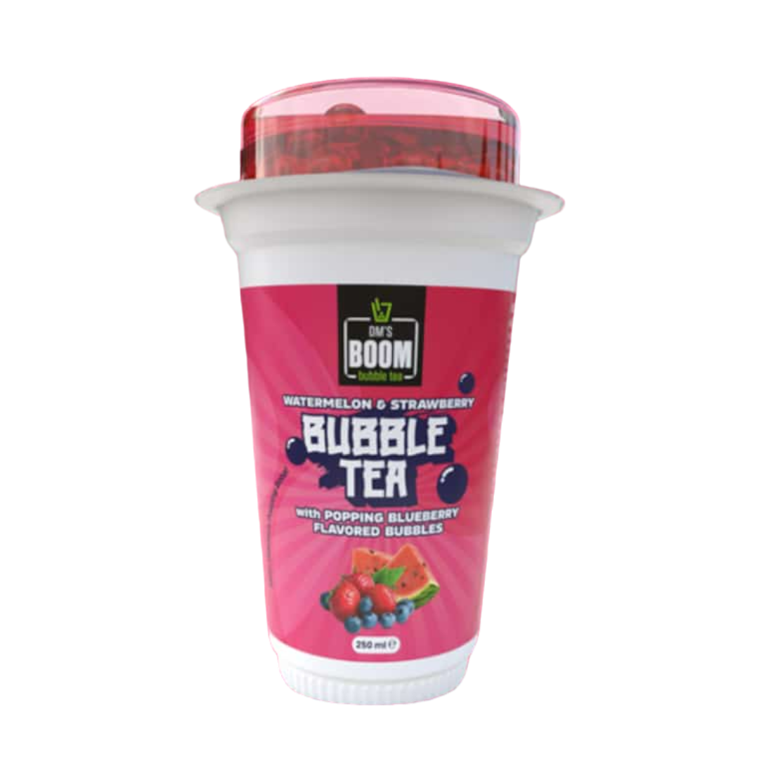 DM's Boom Watermelon & Strawberry Bubble Tea - 250ml