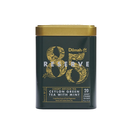 Dilmah 85 Reserve Ceylon Green Tea with Mint Tin Caddy