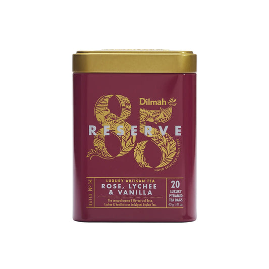 Dilmah 85 Reserve Rose Lychee & Vanilla Tea Tin Caddy