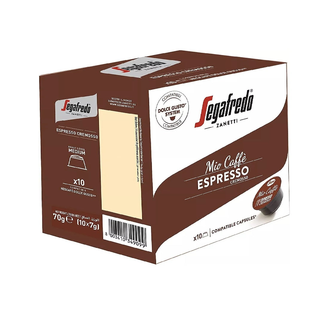 SEGAFREDO MIO CAFFE ESPRESSO CAPSULES (10X7.5GMS)