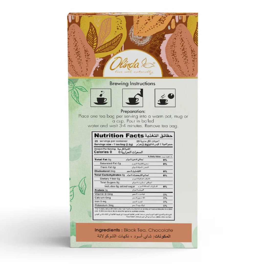 Chocolate Tea 25 Tea Bags- Olinda Teas