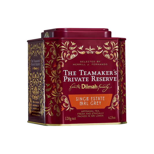 The Teamaker’s Private Reserve Single Estate Earl Grey Ceylon Black Tea Caddy-120g Loose Leaf
