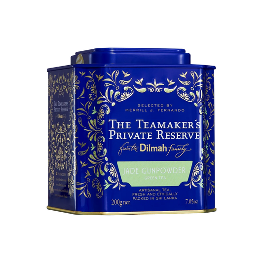 The Teamaker’s Private Reserve Jade Gunpowder Ceylon Green Tea Caddy – 200g Loose Leaf