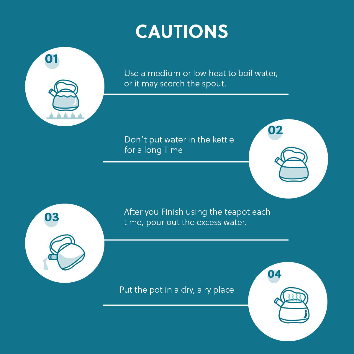 2.5 L Whistling Stainless Steel Teapot With Ergonomic Handle - Beige -- Price does not include VAT