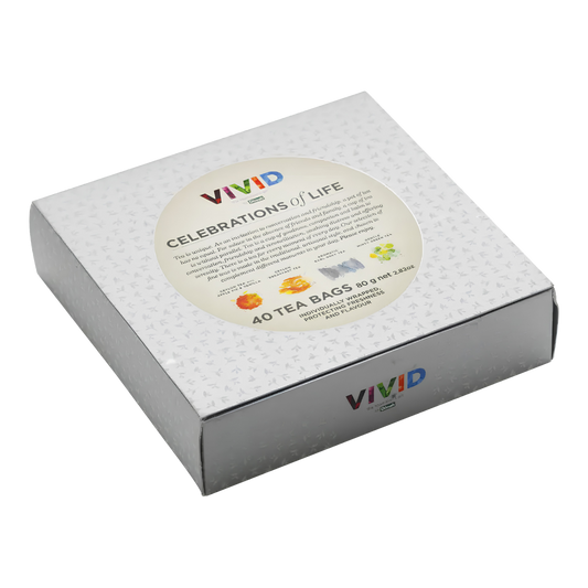 Vivid Celebrations Of Life Gift Pack 40 Enveloped Tea Bags