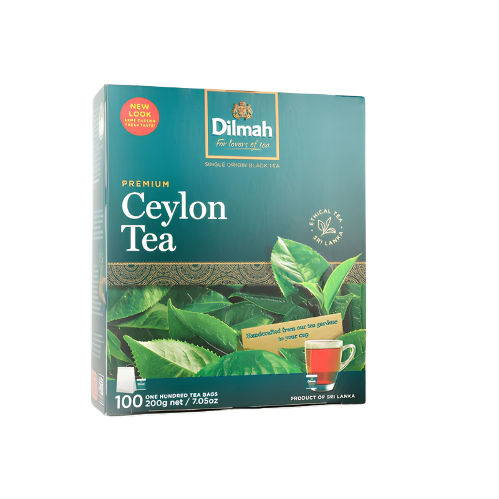 Premium Ceylon Black Tea-100 Tea Bags With Tag