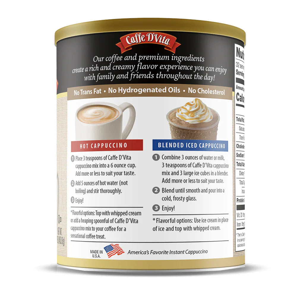 Caffe D’Vita White Chocolate Cappuccino 1lb