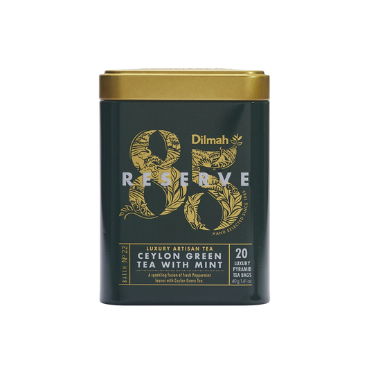 Dilmah 85 Reserve Ceylon Green Tea with Mint Tin Caddy