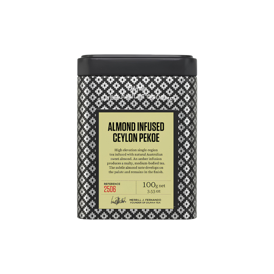 Dilmah Silver Jubilee Almond Infused Ceylon Pekoe – 100g tin caddy