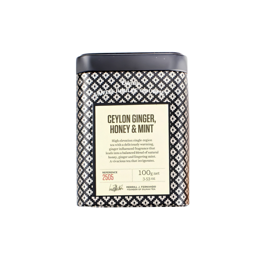 Dilmah Silver Jubilee Gourmet Ceylon Ginger, Honey & Mint Tea – Loose Leaf
