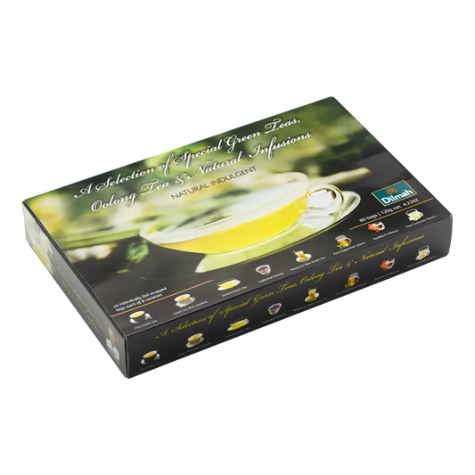 Gift of Green – A Selection of Green Teas, Oolong and Infusions 8×10 Individually Wrapped Tea Bags