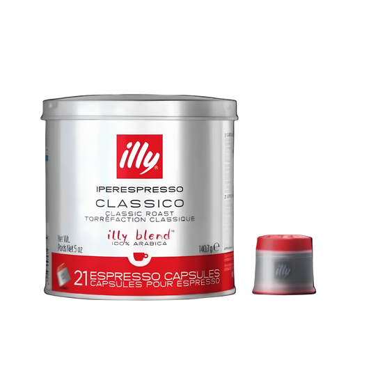 ILLY IPERESPRESSO COFFEE CAPSULES CLASSICO (MEDIUM ROAST)  - 21 Capsules