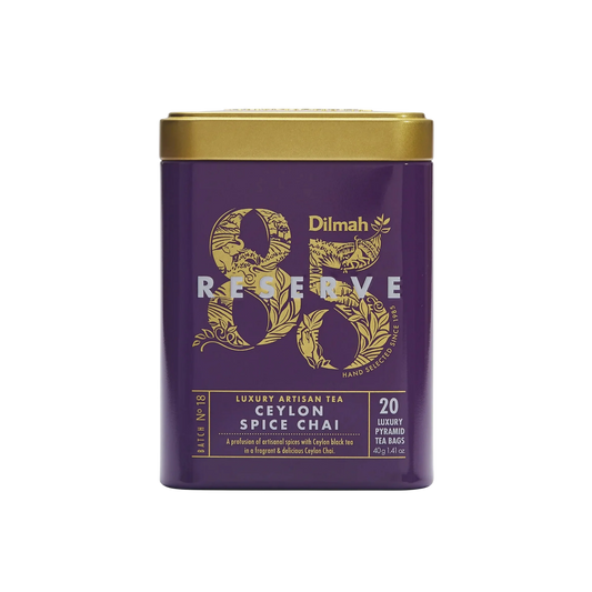 Dilmah 85 Reserve Ceylon Spice Chai Black Tea Tin Caddy