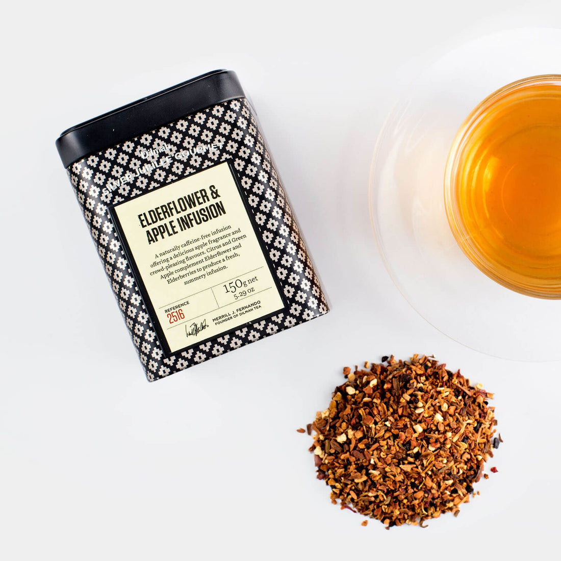 Dilmah Silver Jubilee Gourmet Elderflower & Apple Infusion Tea – Loose Tea