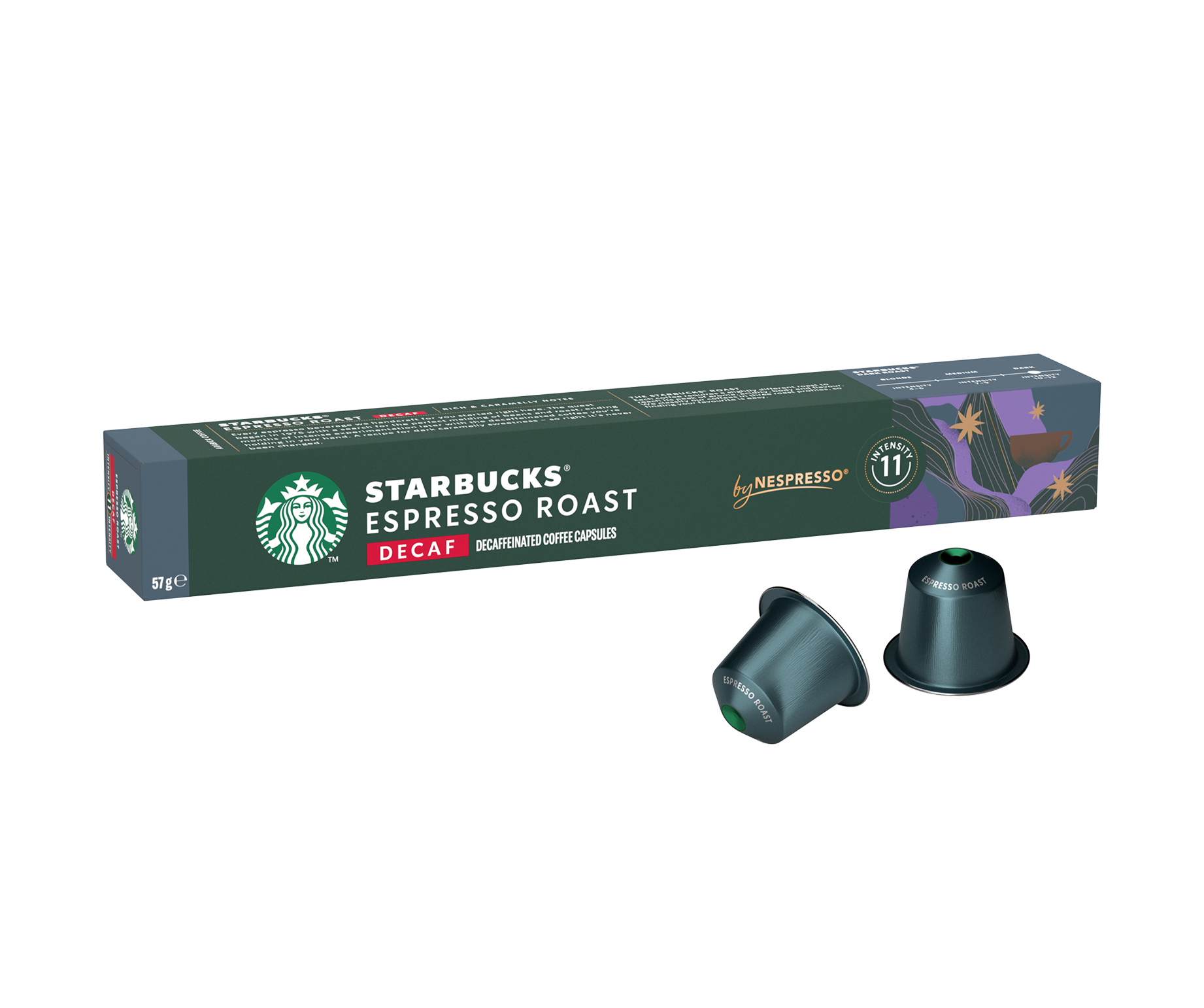 Starbucks Decaf Espresso Roast Pods
by Nespresso