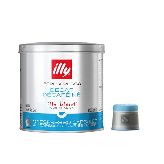 illy Coffee, Decaffeinated Coffee Capsules, Medium Roast, 100% Arabica, 21 Capsules