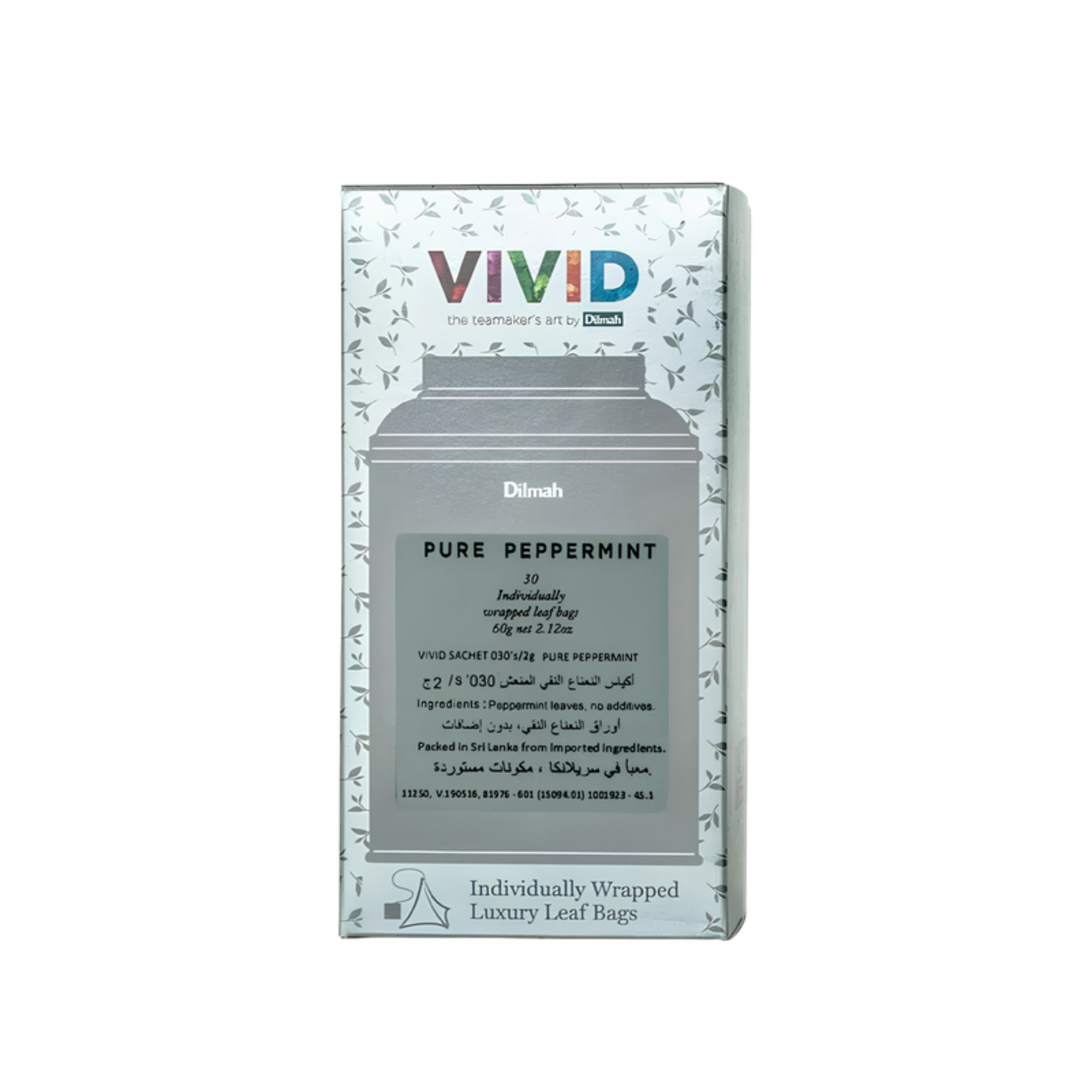 Dilmah Vivid Pure Peppermint Tea – 30 tea bags