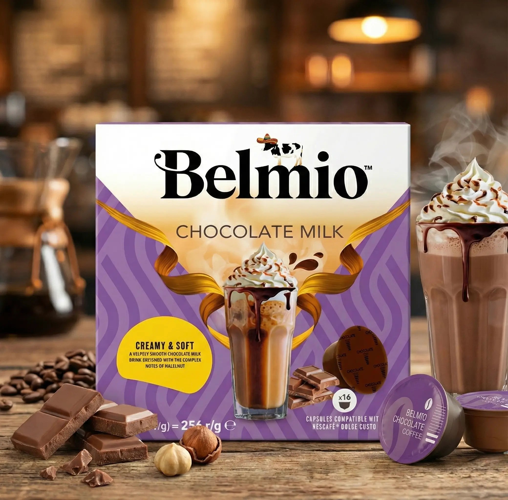 Belmio Dolce Gusto Chocolate Milk - 16 Aluminum Capsules
