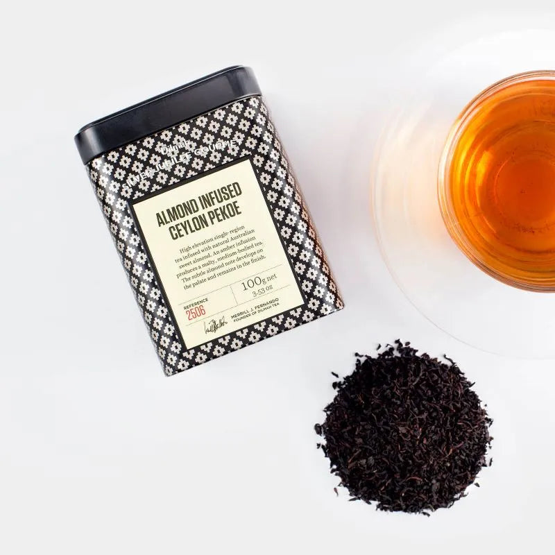 Dilmah Silver Jubilee Almond Infused Ceylon Pekoe – 100g tin caddy