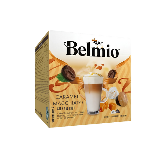 Belmio Dolce Gusto Caramel Latte Macchiato - 16 Aluminum Capsules
