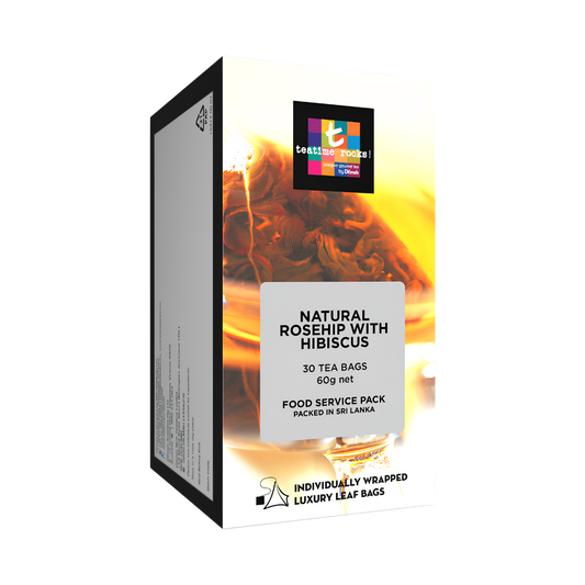Dilmah t-series Natural Rosehip with Hibiscus – 30 teabags (per pack)