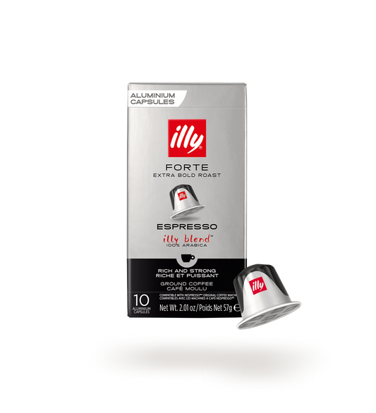 ILLY Espresso Forte Extra Bold Roast  - 10 Aluminum Capsules