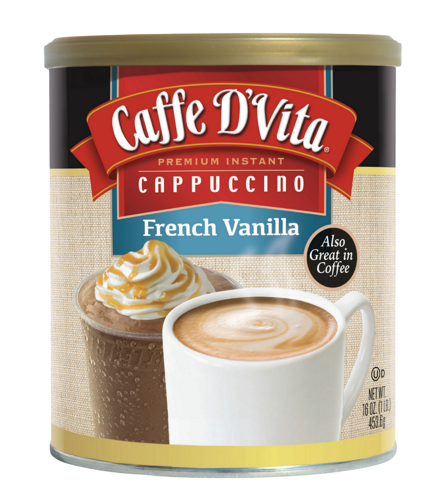 Caffe D’Vita French Vanilla Cappuccino Mix 1lb