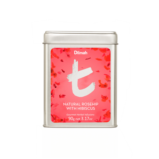 Dilmah t-Series Natural Rosehip with Hibiscus – 90g tin caddy