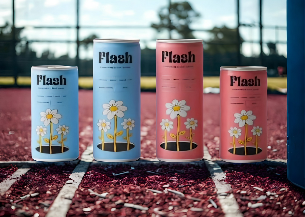 Flash Carbonated Soft Drink (Chamomile, Lemon, Cherry & Mint) 250ml - Per Box