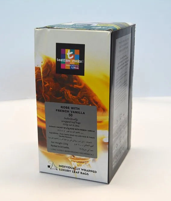 Dilmah t-Series Rose with French Vanilla Tea 50 teabags