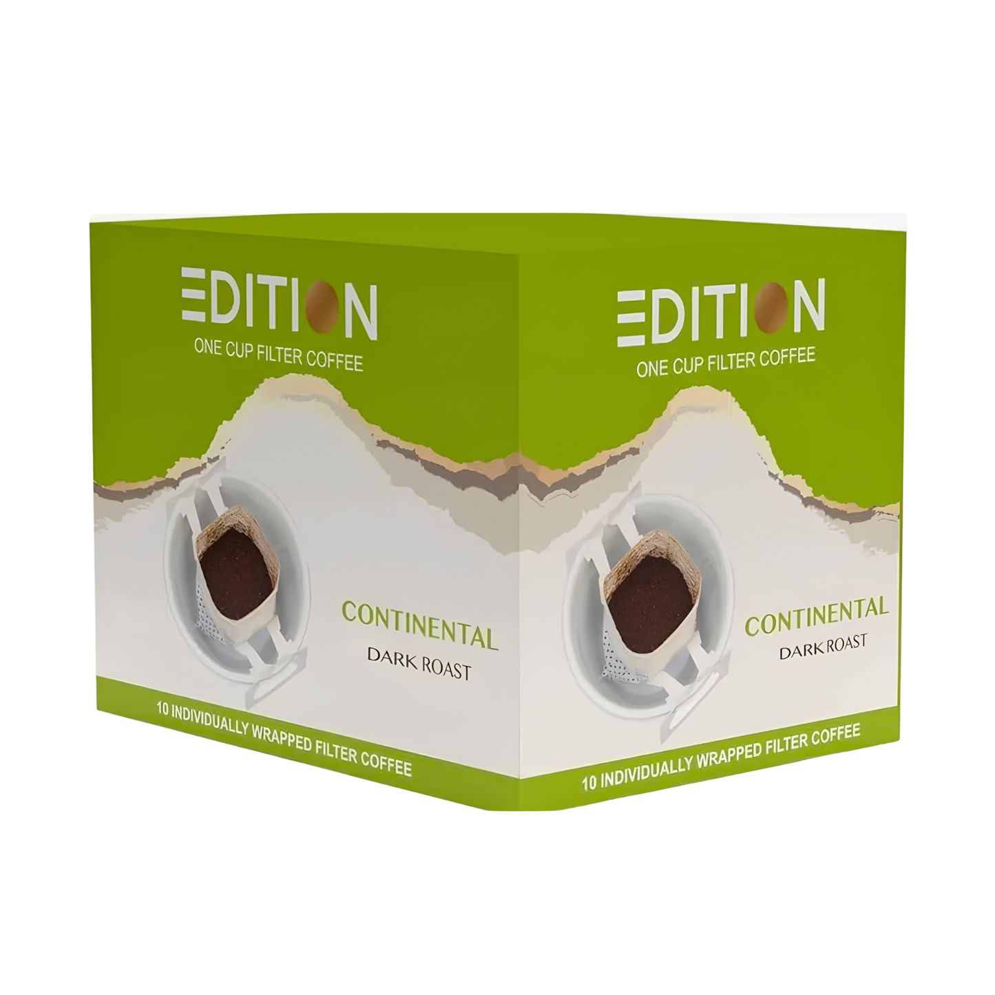 EDITION Continental Blend Dark Roast Single-Serve Drip Coffee 10 Sachets