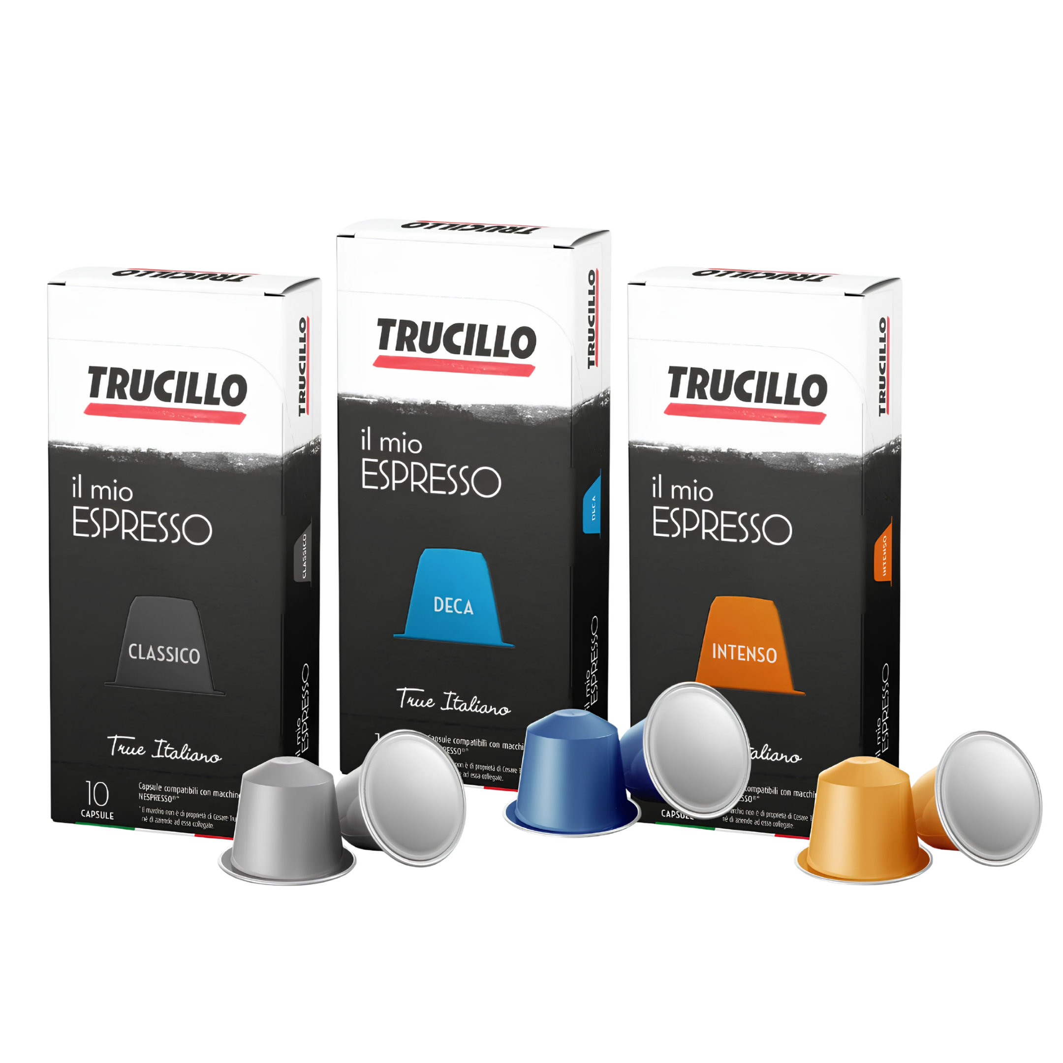 Caffè Trucillo IL MIO ESPRESSO – 3 boxes – Nespresso® Compatible Capsules (Assorted Flavours)