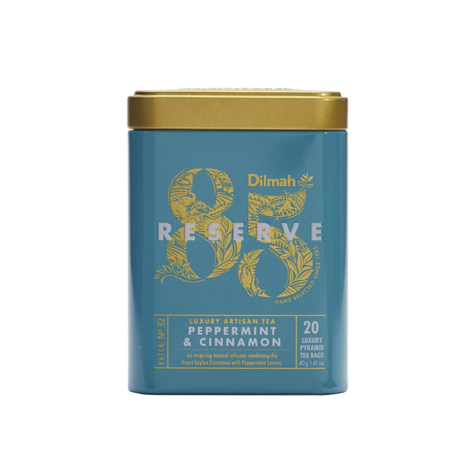 Dilmah 85 Reserve Peppermint & Cinnamon Tea Tin Caddy
