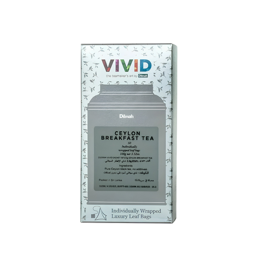 Dilmah VIVID Ceylon Breakfast – 50 Teabags (per pack)