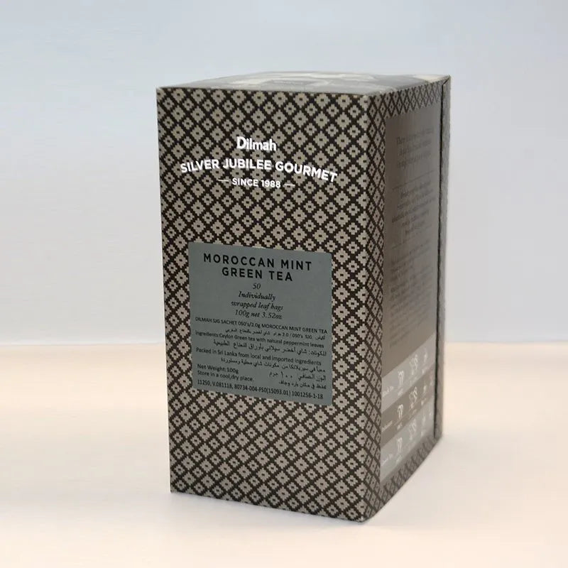 Dilmah Silver Jubilee Gourmet Moroccan Mint Green Tea