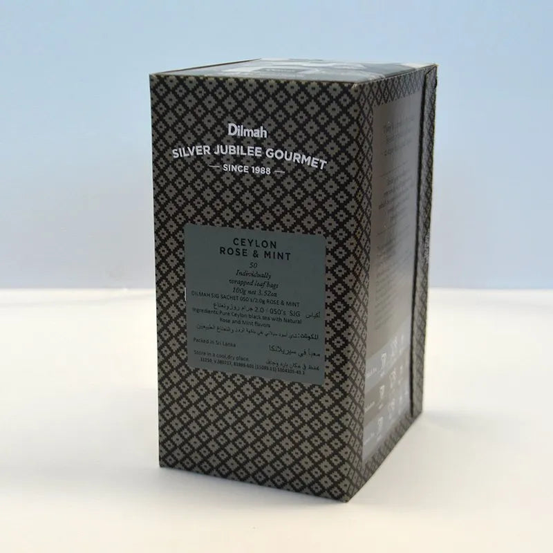 Dilmah Silver Jubilee Gourmet Rose & Mint Tea