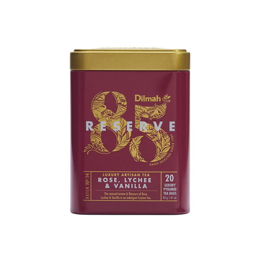 Dilmah 85 Reserve Rose Lychee & Vanilla Tea Tin Caddy