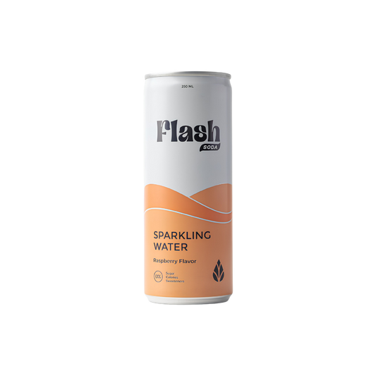 Flash Soda Sparkling Water Raspberry 250ml - Per box 24pcs